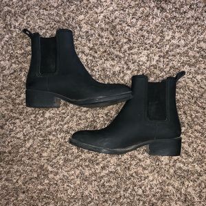 Jeffrey Campbell Rain Boots Matte Black